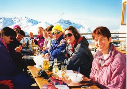 Mittagsrast auf der Skihütte