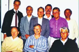 Drei Vorstandsgenerationen der Studiengruppe in einem Bild