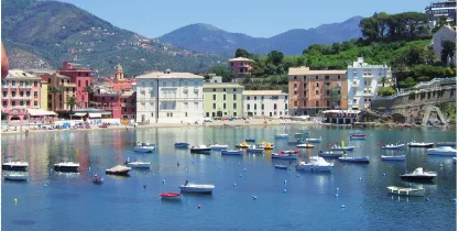 Blick über die Bucht von Sestri Levante